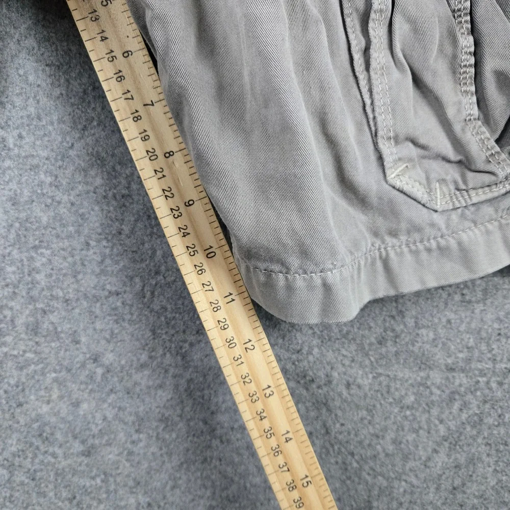 American Eagle Cargo Shorts Mens 32 Gray Longboard Flat Front Skater Faded